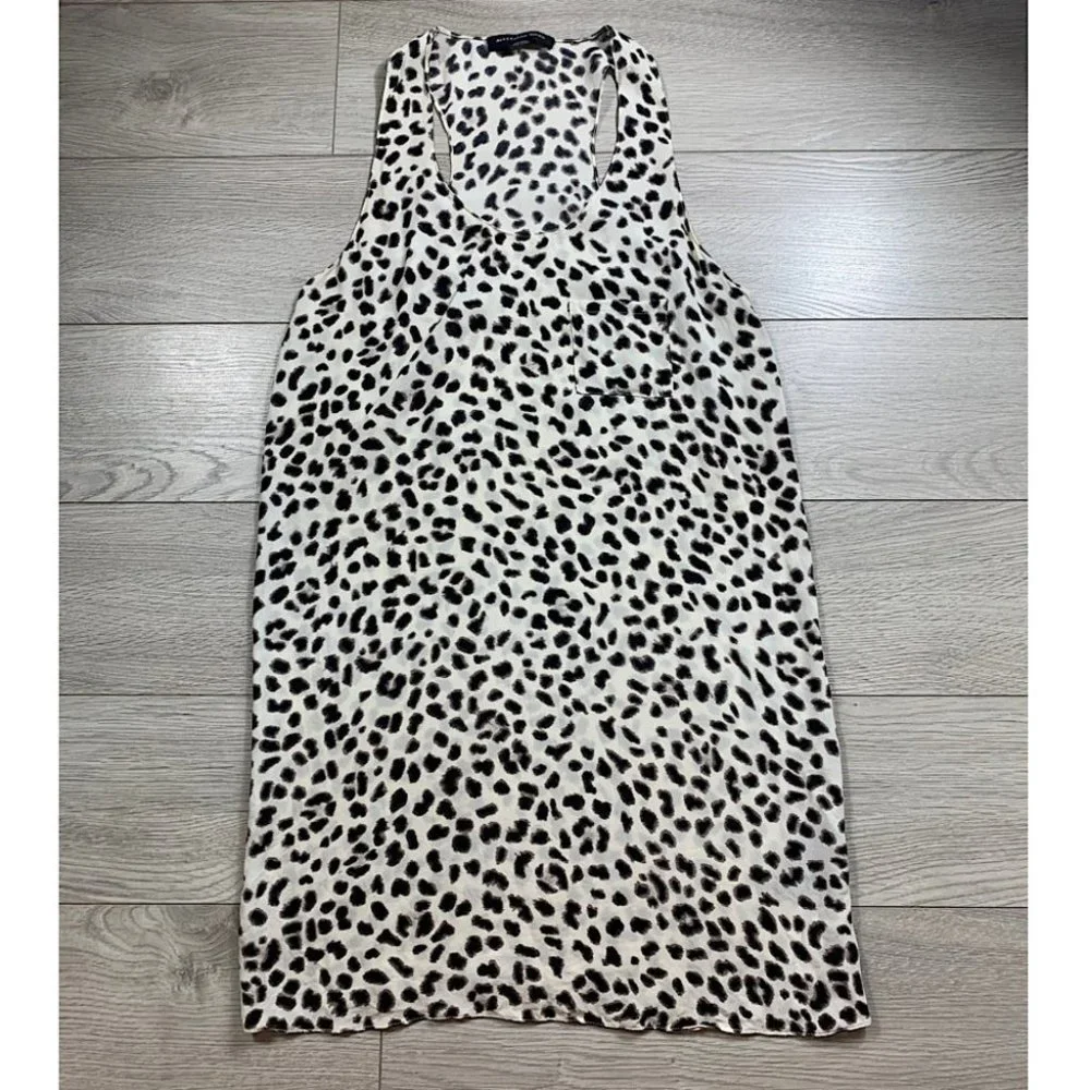 Alexander Wang Silk Animal Print Mini Dress